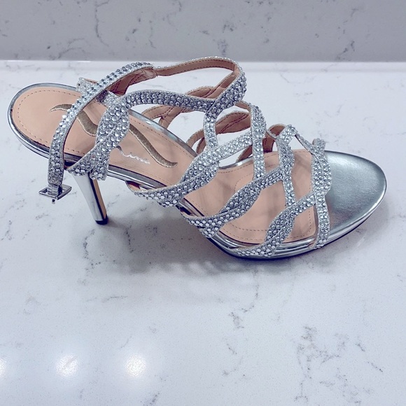 Silver Dress Heels - Picture 3 of 12